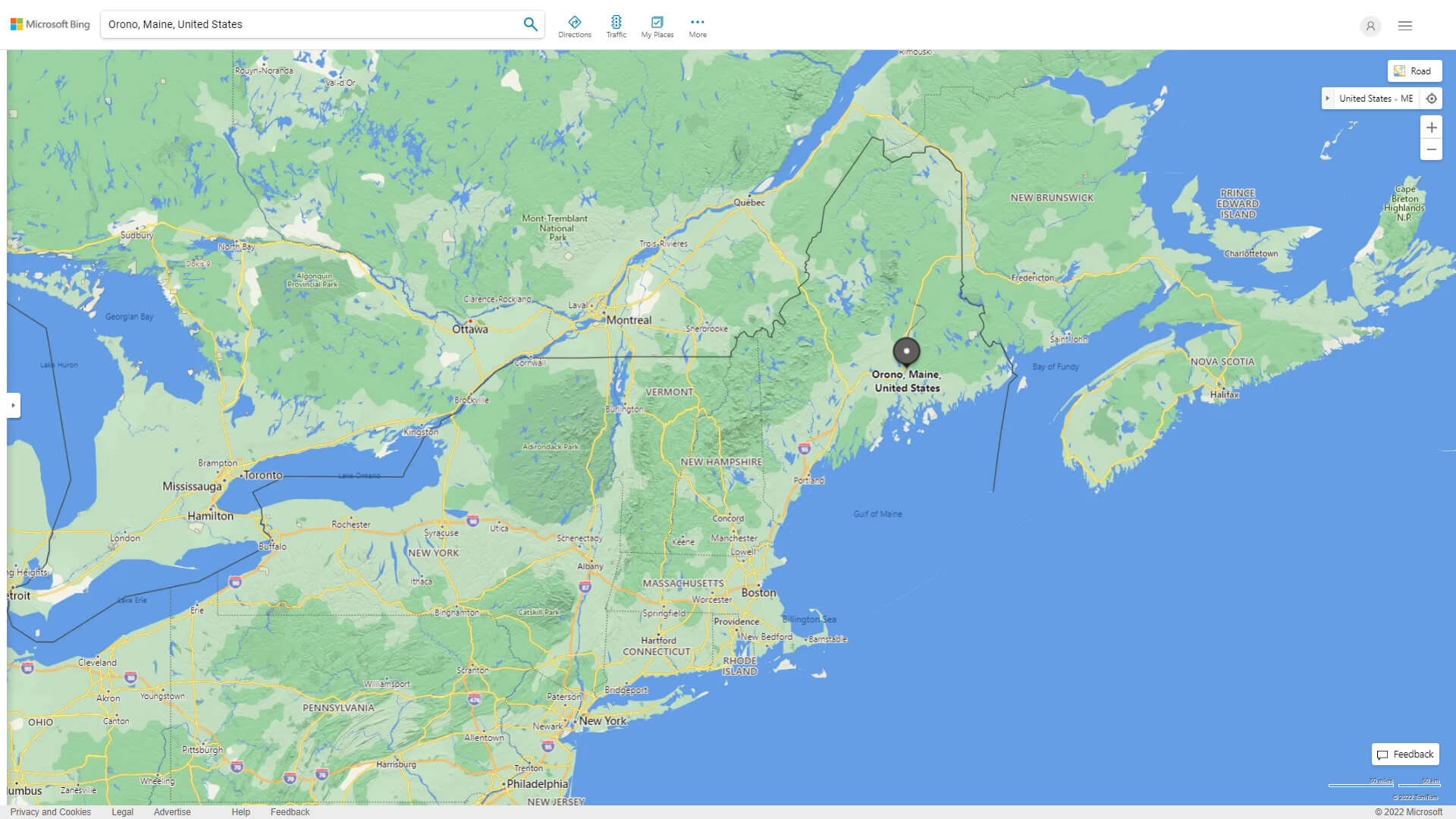 Orono Map Maine